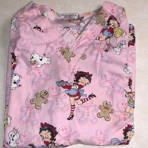 Betty Boop scrub top